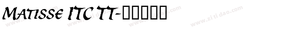 Matisse ITC TT字体转换